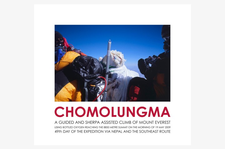Chomolungma (summit photograph)